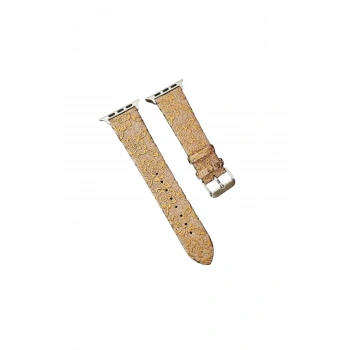 Apple Watch 38mm Creeper Desenli Kordon (SAAT DEĞİLDİR) - Gold