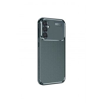 Samsung Galaxy S24 Fe Kılıf Auto Focus Karbon Kapak - Koyu Yeşil