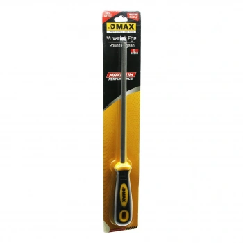 8 İNÇ YUVARLAK  METAL EĞE TÖRPÜ  PLASTİK SAPLI (5324)