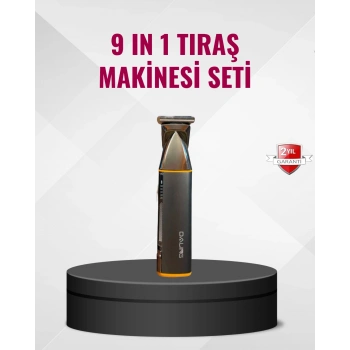 9’u 1 Arada Çoklu Bakım Tıraş Seti Profesyonel Saç Sakal Kesme