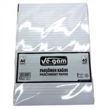 A4 40 PARÇA  ÇİZGİLİ PARŞÖMEN KAĞIDI (5324)