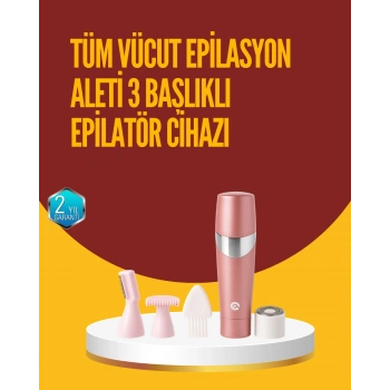 Acısız Ve Hassas Tüy Temizleme Cihazı – 3 Başlıklı