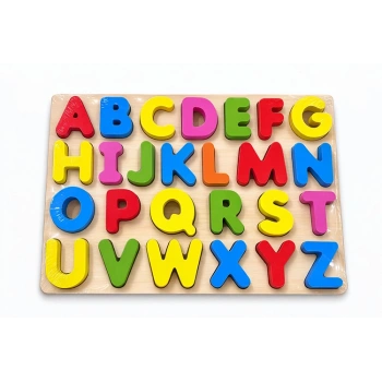Ahşap Alfabe Puzzle Eğitici Oyuncak