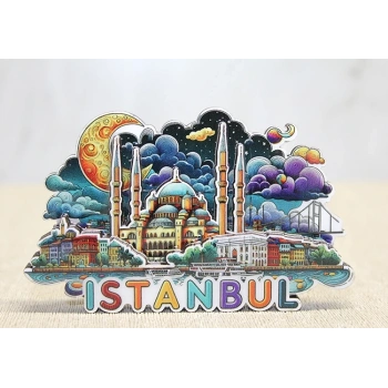 Ahşap İstanbul Temalı Magnet Alk4599