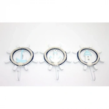 Ahşap Marin Dümenli Askılık