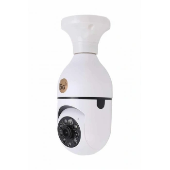 Akıllı Kamera Wifi Kamera Duylu Ampul Görünümlü 360 Derece Dönebilen Ev Kamerası