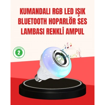 Akıllı Led Ampul – E27 Uyumlu Ve Müzik Çalarlı Tasarım