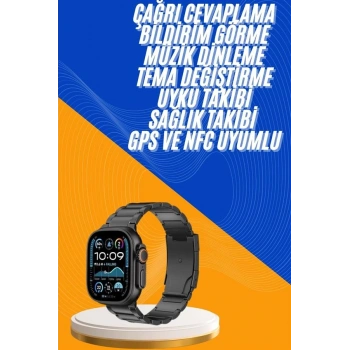 Akıllı Saat 3 Kordonlu Waterproof Adımsayar, Titreşim ve GPS Özelliği