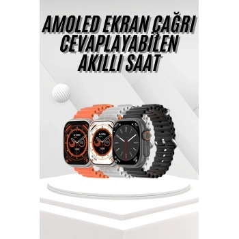 Akıllı Saat Bleutooth Bağlantılı Akıllı Saat Amoled Ekran 49 Mm