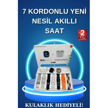 Akıllı Saat Bluetooth Kulaklık Adımsayar Sağlık Takibi Çağrı Cevaplama