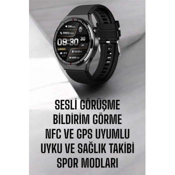 Akıllı Saat Nabız Sensörlü Bildirim Görebilen Spor Modları GPS Takibi