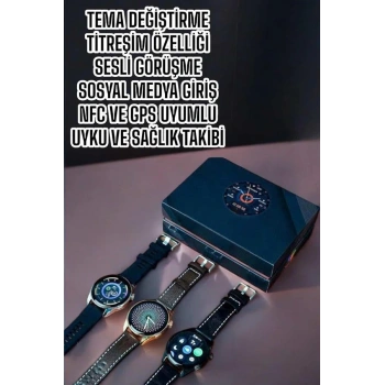 Akıllı Saat Sesli Görüşme NFC ve GPS Uyumlu Bluetooth Bağlantılı