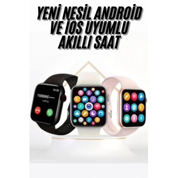 Akıllı Saat Uyku ve Sağlık Takibi Arama Cevaplama 44 MM Amoled Ekran