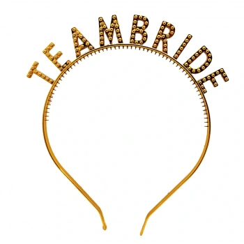 Altın MevcutTeam Bride Taç – Gelin ve Nedime Tacı