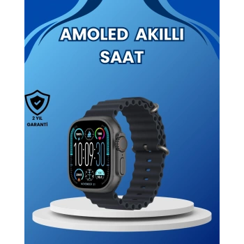 Amoled Ultra Akıllı Saat 15 Gün Batarya Güçlü Ekran