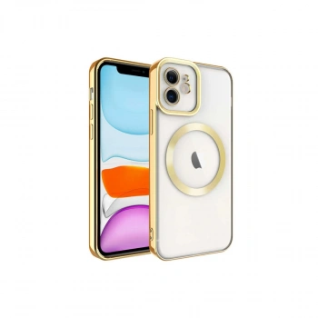 Apple İphone 11 Kılıf Kross Magneticsafe Kapak - Gold