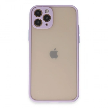 Apple İphone 11 Pro Kılıf Montreal Silikon Kapak - Mor