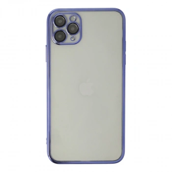 Apple İphone 11 Pro Max Kılıf Razer Lensli Silikon - Mor