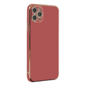 Apple İphone 11 Pro Max Kılıf Volet Silikon - Kırmızı
