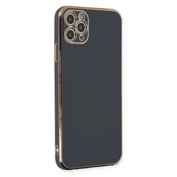 Apple İphone 11 Pro Max Kılıf Volet Silikon - Siyah