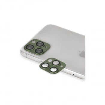 Apple İphone 11 Pro Max Pers Alüminyum Kamera Lens - Yeşil