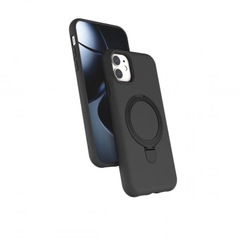 Apple İphone 11 Regal Magsafe Standlı Kapak - Titan Gri