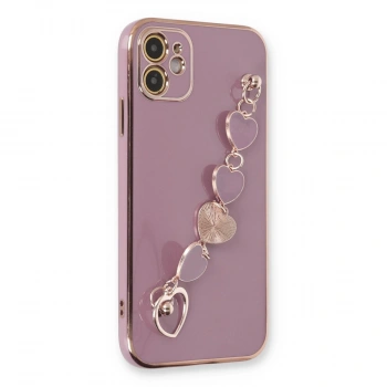 Apple İphone 12 Kılıf Esila Silikon - Mor