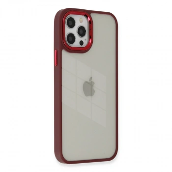 Apple İphone 12 Pro Max Kılıf Dora Kapak - Kırmızı