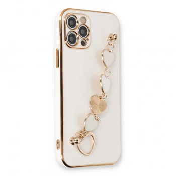 Apple İphone 12 Pro Max Kılıf Esila Silikon - Beyaz