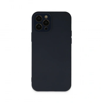 Apple İphone 12 Pro Max Kılıf Lansman Glass Kapak - Lacivert
