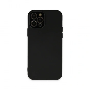 Apple İphone 12 Pro Max Kılıf Lansman Glass Kapak - Siyah