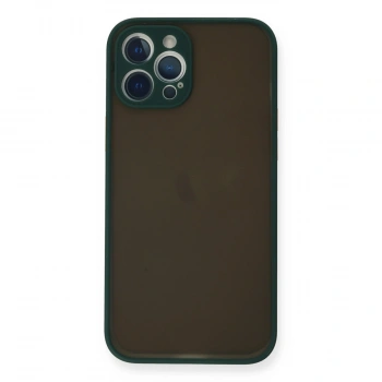 Apple İphone 12 Pro Max Kılıf Montreal Silikon Kapak - Yeşil