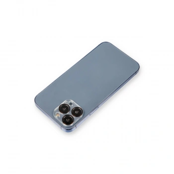 Apple İphone 12 Pro Max Metal Kamera Lens Koruma Cam - Siyah