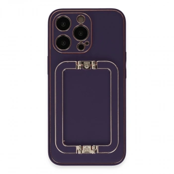 Apple İphone 13 Pro Max Kılıf Coco Elit Kapak - Derin Mor