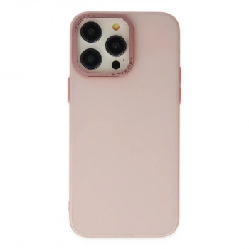 Apple İphone 13 Pro Max Kılıf Modos Metal Kapak - Pembe