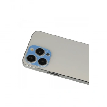 Apple İphone 13 Pro Max Rainbow Kamera Lens Koruma Cam - Mavi