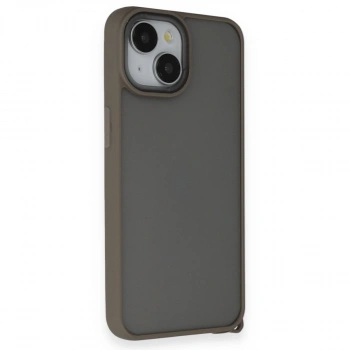Apple İphone 14 Kılıf Elegant Kapak - Titan Gri