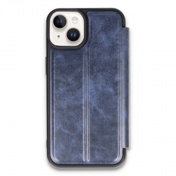 Apple İphone 14 Kılıf Flip Cover - Lacivert