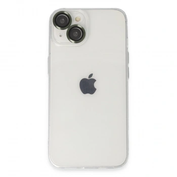 Apple İphone 14 Kılıf Luko Lens Silikon - Yeşil