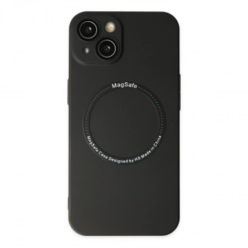 Apple İphone 14 Plus Kılıf Jack Magneticsafe Lens Silikon - Siyah