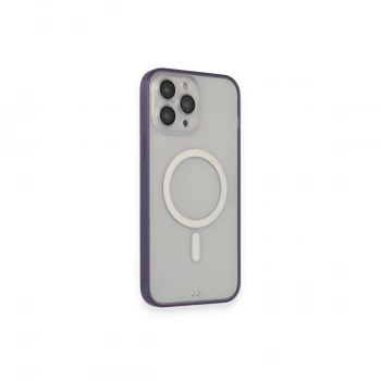 Apple İphone 14 Pro Kılıf Grand Magneticsafe Kapak - Mor