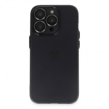 Apple İphone 14 Pro Kılıf Luko Lens Silikon - Siyah