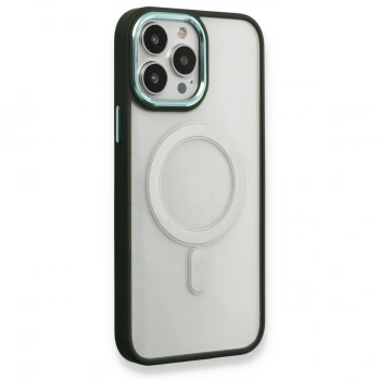 Apple İphone 14 Pro Kılıf Room Magneticsafe Silikon - Köknar Yeşili