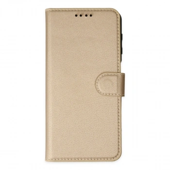 Apple İphone 14 Pro Kılıf Trend S Plus Kapaklı Kılıf - Gold