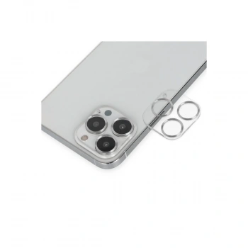 Apple İphone 14 Pro Max Band Metal Kamera Lens - Gümüş