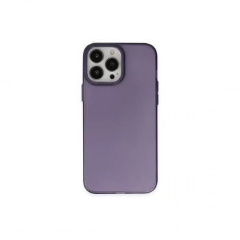Apple İphone 14 Pro Max Kılıf Modos Metal Kapak - Derin Mor