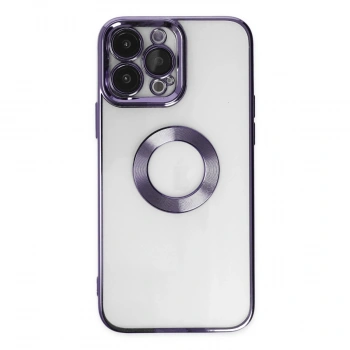 Apple İphone 14 Pro Max Kılıf Slot Silikon - Mor