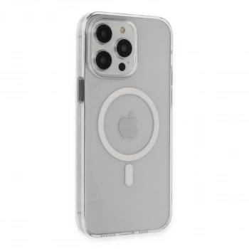 Apple İphone 14 Pro Max Kılıf Tron Şeffaf Magsafe Kapak - Şeffaf
