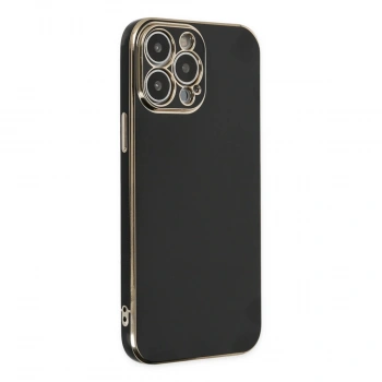 Apple İphone 14 Pro Max Kılıf Volet Silikon - Siyah