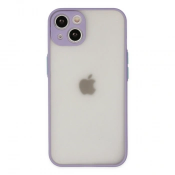 Apple İphone 15 Plus Kılıf Montreal Silikon Kapak - Mor